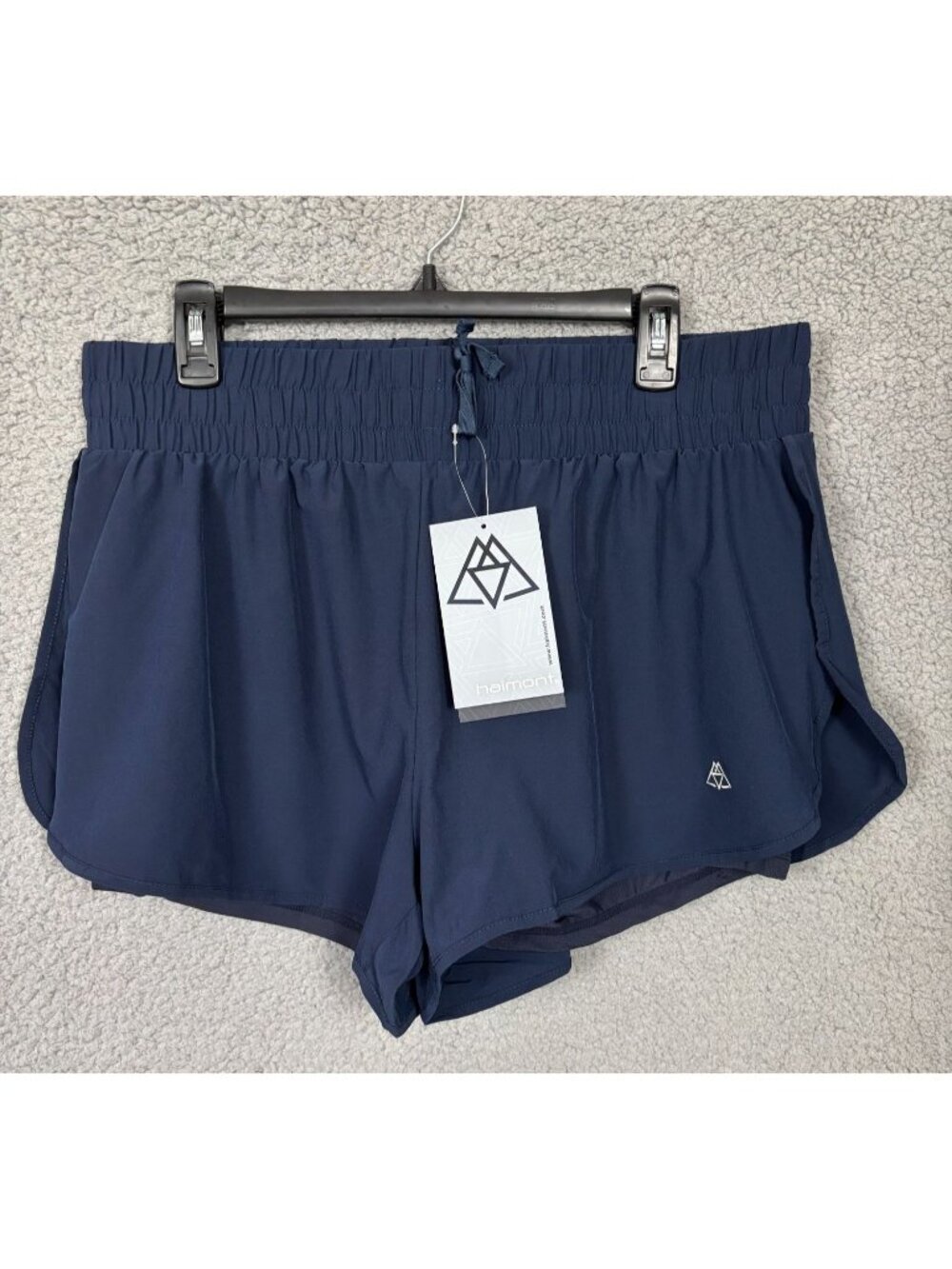 Haimont Women's Blue Running Shorts Quick Dry Elastic Waist W/ Liner XL NWT's